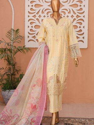 Dastaan By Bin Saeed Stitched 3 Piece Emb Lawn Collection Design 4 (BSD-DAS24-004)