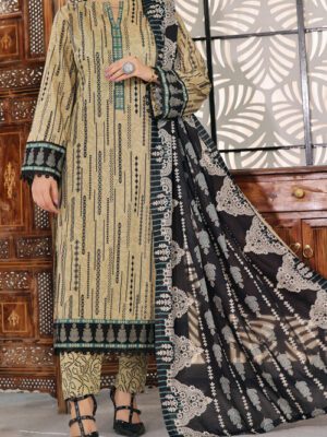 UNSTITCHED SIGNATURE PRINTED LAWN Design 10 (2024-ALD-019 )