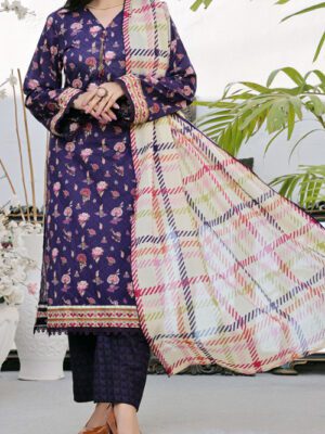 UNSTITCHED SIGNATURE PRINTED LAWN Design 4 (2024-ALD-013 )