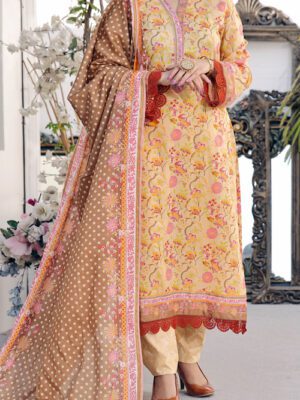 UNSTITCHED SIGNATURE PRINTED LAWN Design 6 (2024-ALD-015)