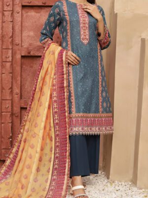 UNSTITCHED ICON PRINTED LAWN Design 6 (2024-ALD-006)