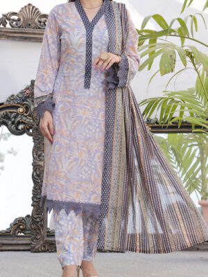 UNSTITCHED SIGNATURE PRINTED LAWN Design 9 (2024-ALD-018 )