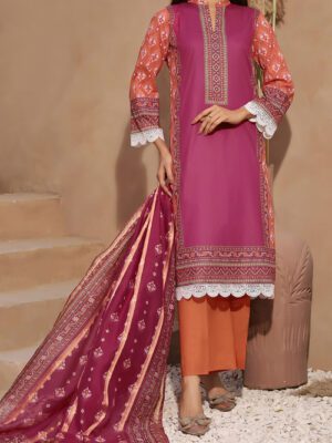 UNSTITCHED ICON PRINTED LAWN Design 9 (2024-ALD-009 )