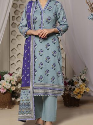 UNSTITCHED DAMAN PRINTED LAWN Design 9 (2024-ALD-064)