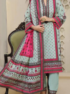 UNSTITCHED DAMAN PRINTED LAWN Design 10 (2024-ALD-065)