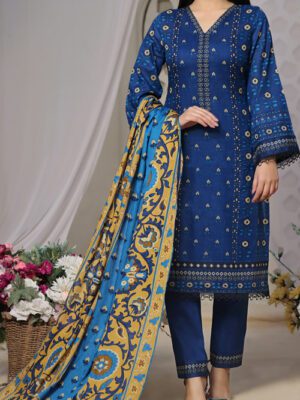 UNSTITCHED DAMAN PRINTED LAWN Design 12 (2024-ALD-067)