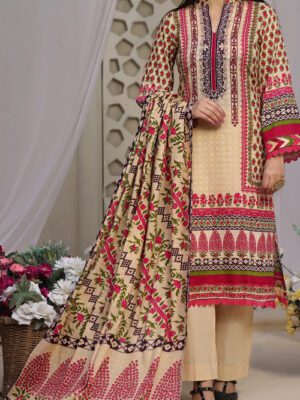 UNSTITCHED DAMAN PRINTED LAWN Design 15 (2024-ALD-070)