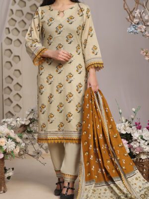 UNSTITCHED DAMAN PRINTED LAWN Design 7 (2024-ALD-062)