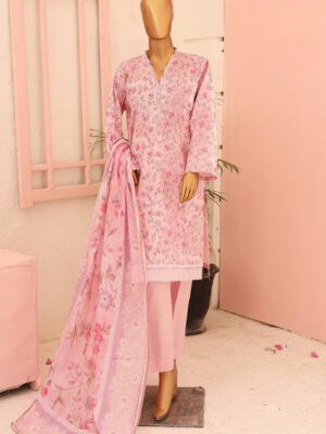 BIN SAEED Stitched 3 Piece Printed LAWN Design 13 (BSD-VOL8-013)