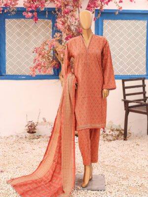 BIN SAEED Stitched 3 Piece Printed LAWN Design 1 (BSD-VOL9-001)