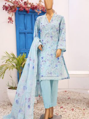 BIN SAEED Stitched 3 Piece Printed LAWN Design 10 (BSD-VOL9-010)