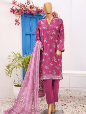 BIN SAEED Stitched 3 Piece Printed LAWN Design 11 (BSD-VOL9-011)