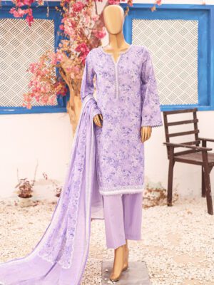 BIN SAEED Stitched 3 Piece Printed LAWN Design 4 (BSD-VOL9-004)