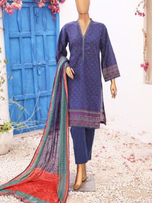 BIN SAEED Stitched 3 Piece Printed LAWN Design 8 (BSD-VOL9-008)