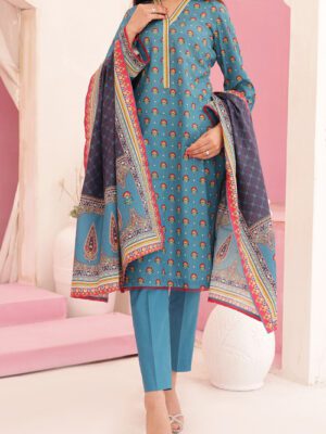 UNSTITCHED ORIENTAL PRINTED LAWN Design 1 (2024-ALD-037 )