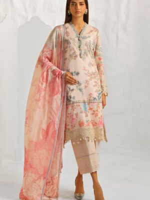 UNSTITCHED SANASAFINAZ MUZLIN VOL 2 Design 1 (2024-SMZ-001)