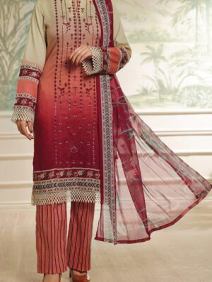 UNSTITCHED SAUDA SAAD EMB LAWN Design 1 (2024-ALD-076)