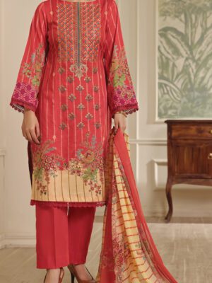 UNSTITCHED SAUDA SAAD EMB LAWN Design 10 (2024-ALD-085)