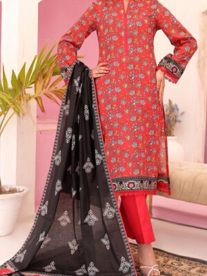 UNSTITCHED ORIENTAL PRINTED LAWN Design 10 (2024-ALD-046 )