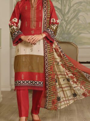 UNSTITCHED SAUDA SAAD EMB LAWN Design 12 (2024-ALD-087)