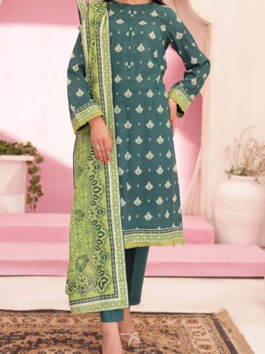 UNSTITCHED ORIENTAL PRINTED LAWN Design 3 (2024-ALD-039 )