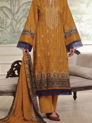 UNSTITCHED SAUDA SAAD EMB LAWN Design 4 (2024-ALD-079)