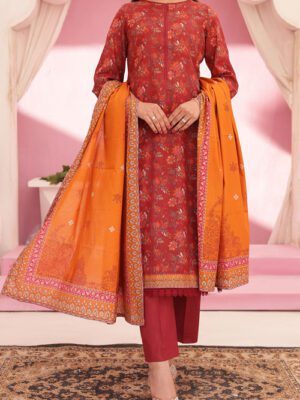 UNSTITCHED ORIENTAL PRINTED LAWN Design 5 (2024-ALD-041)