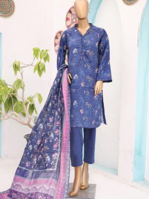 BIN SAEED Stitched 3 Piece Printed LAWN Design 5 (BSD-VOL8-005)