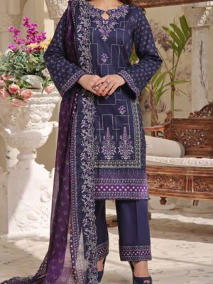 UNSTITCHED MISRI EMB LAWN Design 7 (2024-ALD-036 )