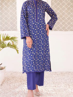 UNSTITCHED RANGOLI CO-ORDS GOLD Design 7 (2024-ALD-053)