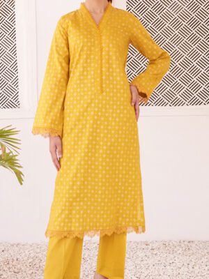 UNSTITCHED RANGOLI CO-ORDS GOLD Design 8 (2024-ALD-054)