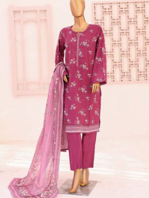 BIN SAEED Stitched 3 Piece Printed LAWN Design 9 (BSD-VOL8-009)