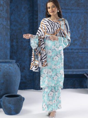 AFSAANA By REGALIA TEXTILE Unstitched 3 Piece Digital Printed Linen vol 2 Winter Collection Design 3 (AFSAANA-D-003)