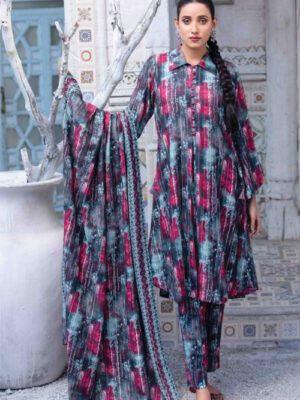 Ehala By Tawakkal Unstitched 3 Piece Digital Printed Linen Winter Collection Design 7 (Ehala-D-007)