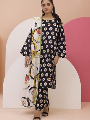 Identic Separates By Regalia Textile Unstitched 3 Piece Printed MidSummer Collection Design 2 (IDS-VOL2-002)