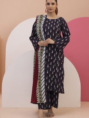 Identic Separates By Regalia Textile Unstitched 3 Piece Printed MidSummer Collection Design 5 (IDS-VOL2-005)