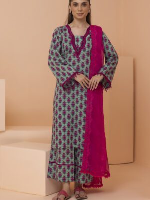 Print Kari By Regalia Textile Unstitched 3 Piece Print Kari With Chiffon Cutwork Dupatta Collection Design 15 (REG-PKARI-015)