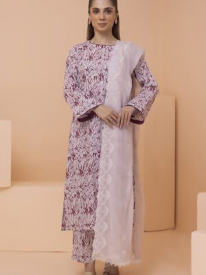 Print Kari By Regalia Textile Unstitched 3 Piece Print Kari With Chiffon Cutwork Dupatta Collection Design 14 (REG-PKARI-014)