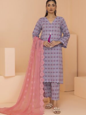 Print Kari By Regalia Textile Unstitched 3 Piece Print Kari With Chiffon Cutwork Dupatta Collection Design 5 (REG-PKARI-005)