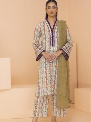 Print Kari By Regalia Textile Unstitched 3 Piece Print Kari With Chiffon Cutwork Dupatta Collection Design 6 (REG-PKARI-006)