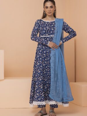 Print Kari By Regalia Textile Unstitched 3 Piece Print Kari With Chiffon Cutwork Dupatta Collection Design 9 (REG-PKARI-009)