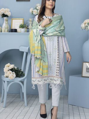 SALINA Khaddar By Regalia Textile Unstitched 3 Piece Embroidered Khaddar Winter Collection Design 2 (SALINA-D-002)