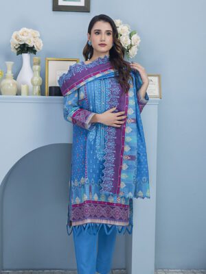 SALINA Khaddar By Regalia Textile Unstitched 3 Piece Embroidered Khaddar Winter Collection Design 7 (SALINA-D-007)