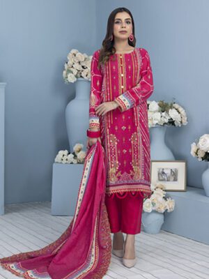 SALINA Khaddar By Regalia Textile Unstitched 3 Piece Embroidered Khaddar Winter Collection Design 9 (SALINA-D-009)
